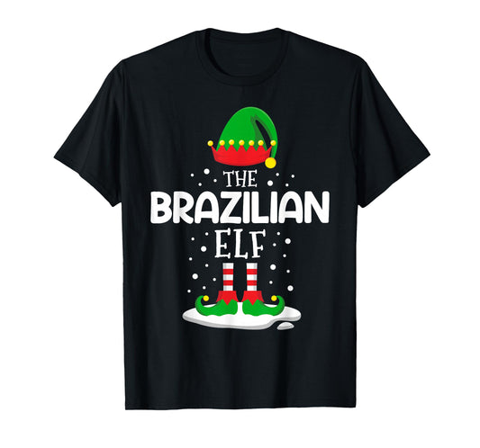 The Brazilian Elf Christmas Family Matching Outfit Xmas T-Shirt