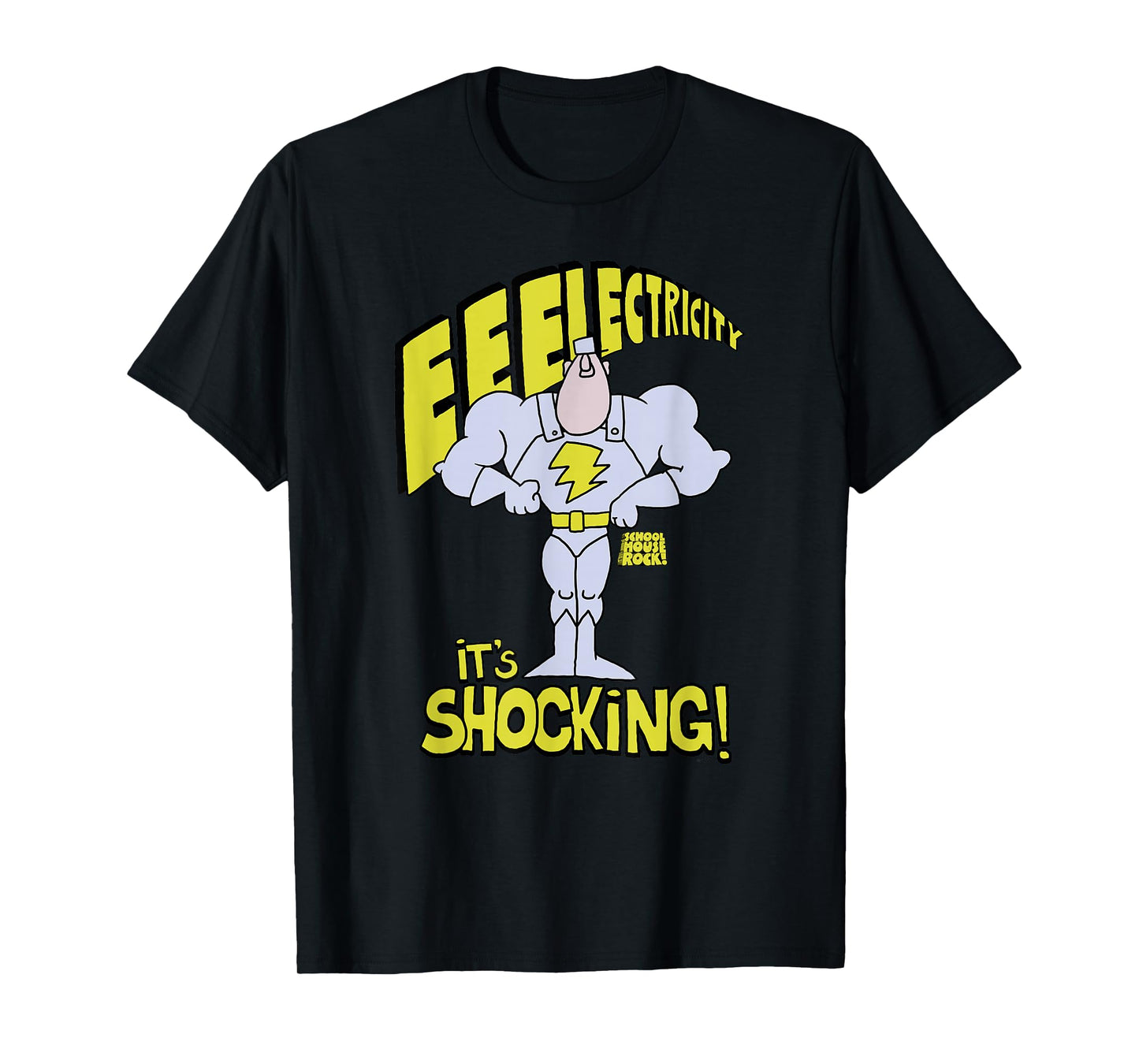 Schoolhouse Rock Electricity It's Shocking Vintage TV Show T-Shirt
