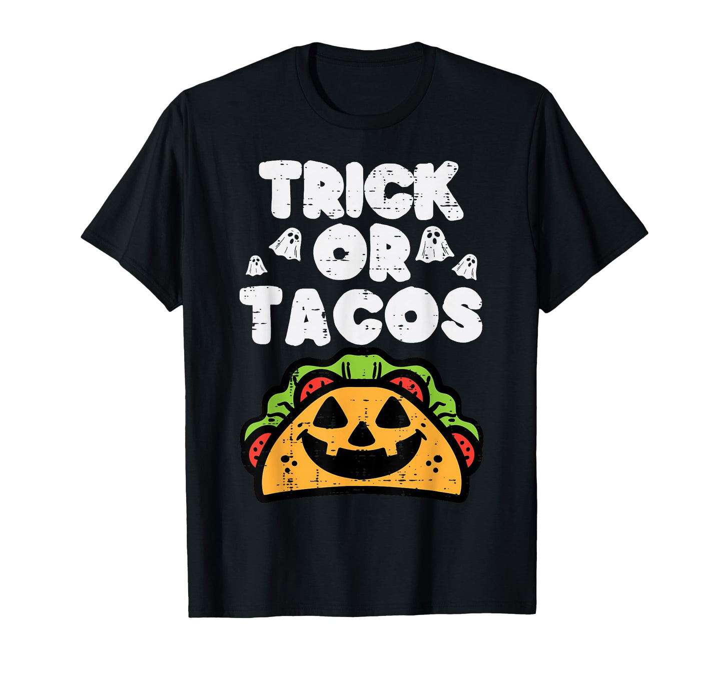 Halloween Trick Or Tacos Mexican Food Costume Men Women Kids T-Shirt
