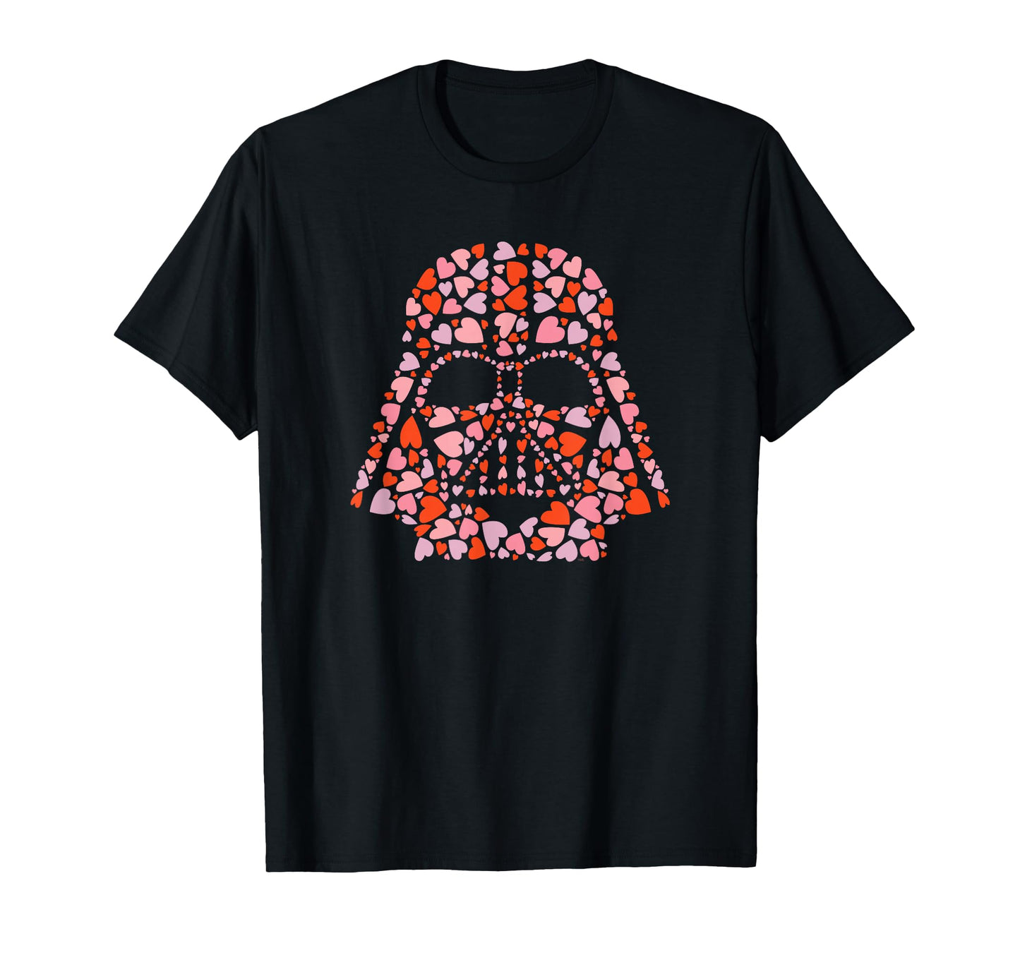 Star Wars Valentine’s Day Darth Vader Helmet Love Hearts T-Shirt