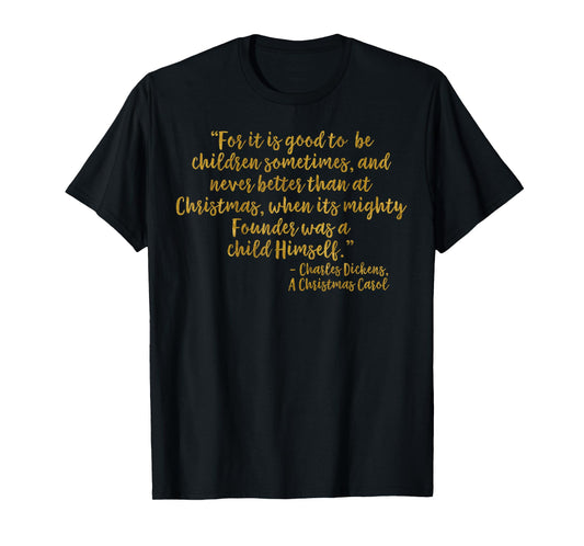 Founder Lord Jesus Christ Faux Gold Christmas Carol T Shirt