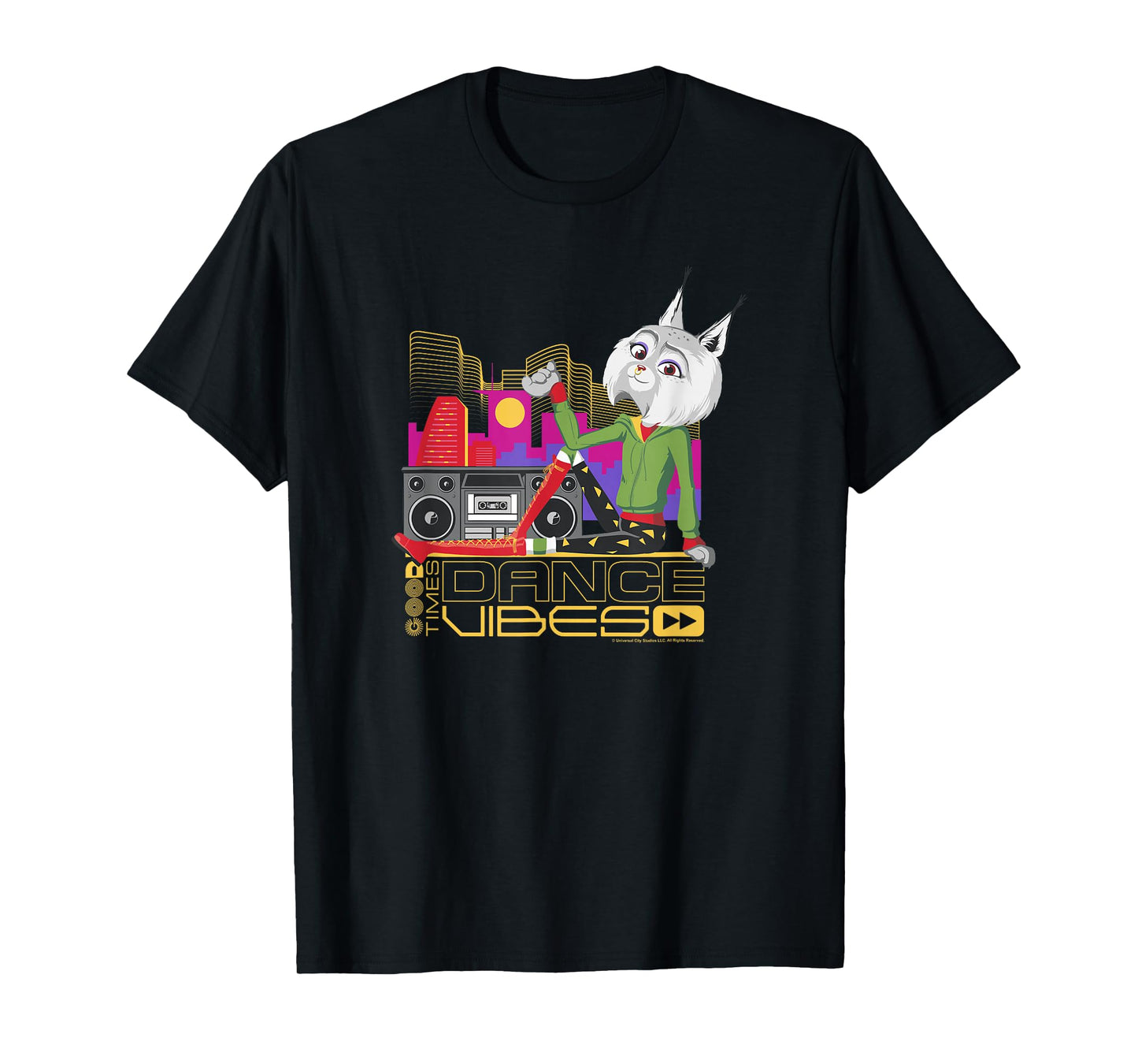 Sing 2 Nooshy Retro City Poster T-Shirt