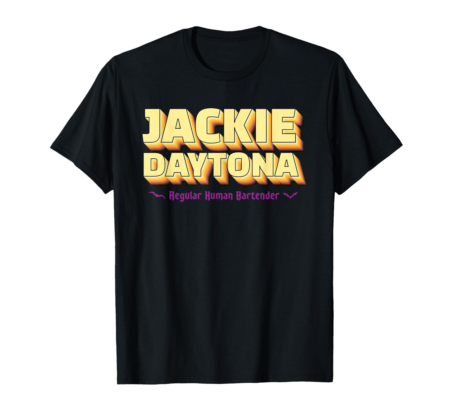 Jackie Daytona Regular Human Bartender Retro Design T-Shirt