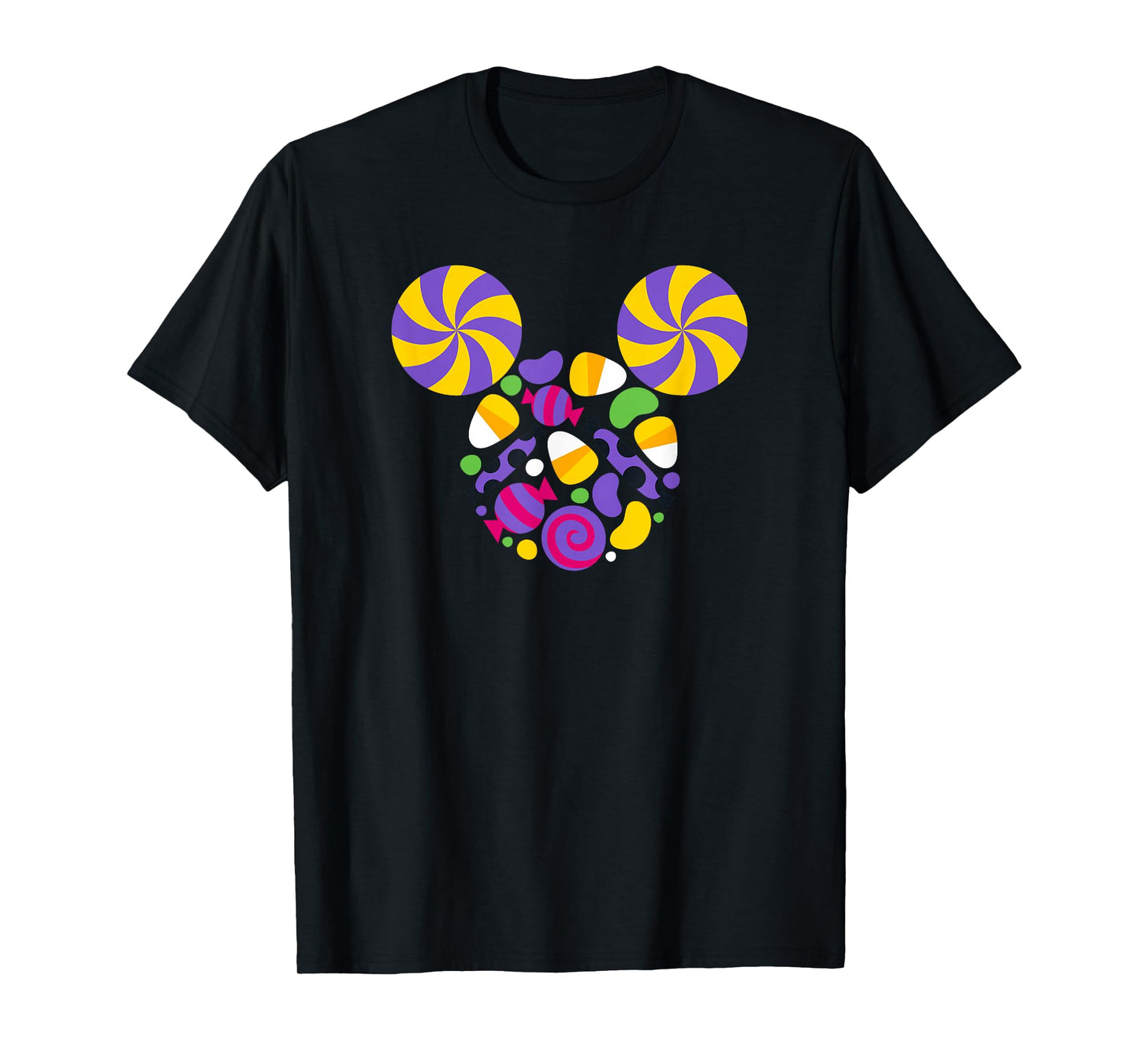 Disney Mickey and Friends Halloween Mickey Candy Face T-Shirt