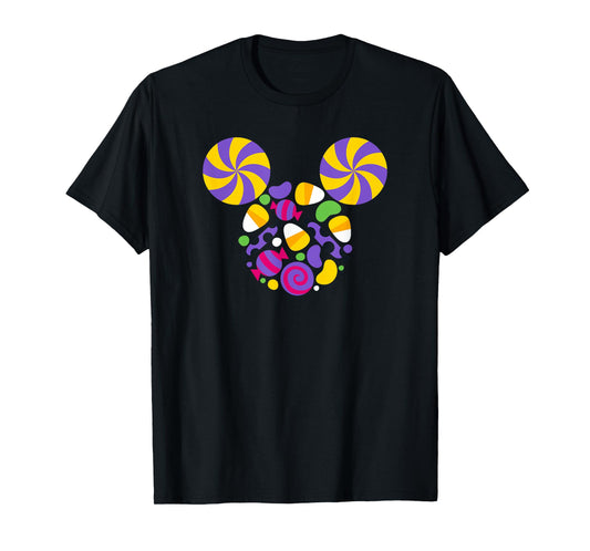 Disney Mickey and Friends Halloween Mickey Candy Face T-Shirt