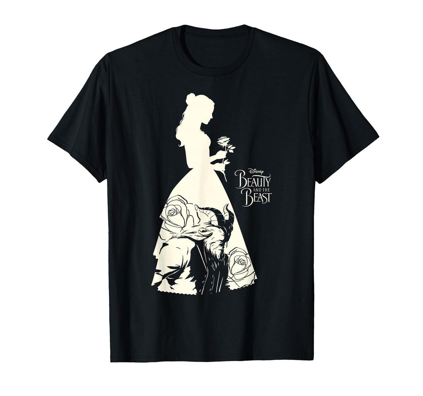 Disney Beauty & The Beast Belle Silhouette Graphic T-Shirt T-Shirt
