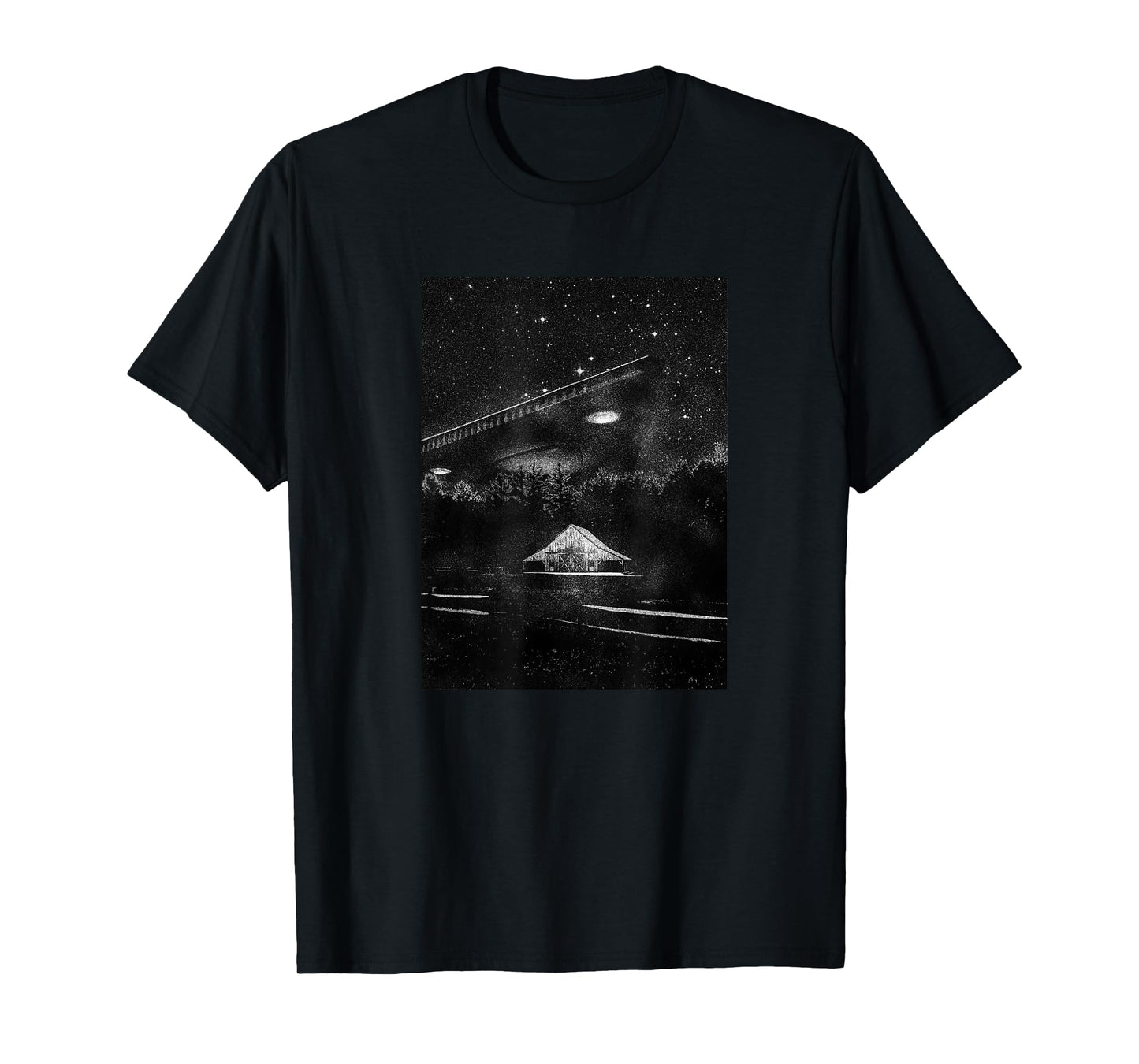 UFO Art - TR3B Triangle Spacecraft, Visiting Alien T-Shirt