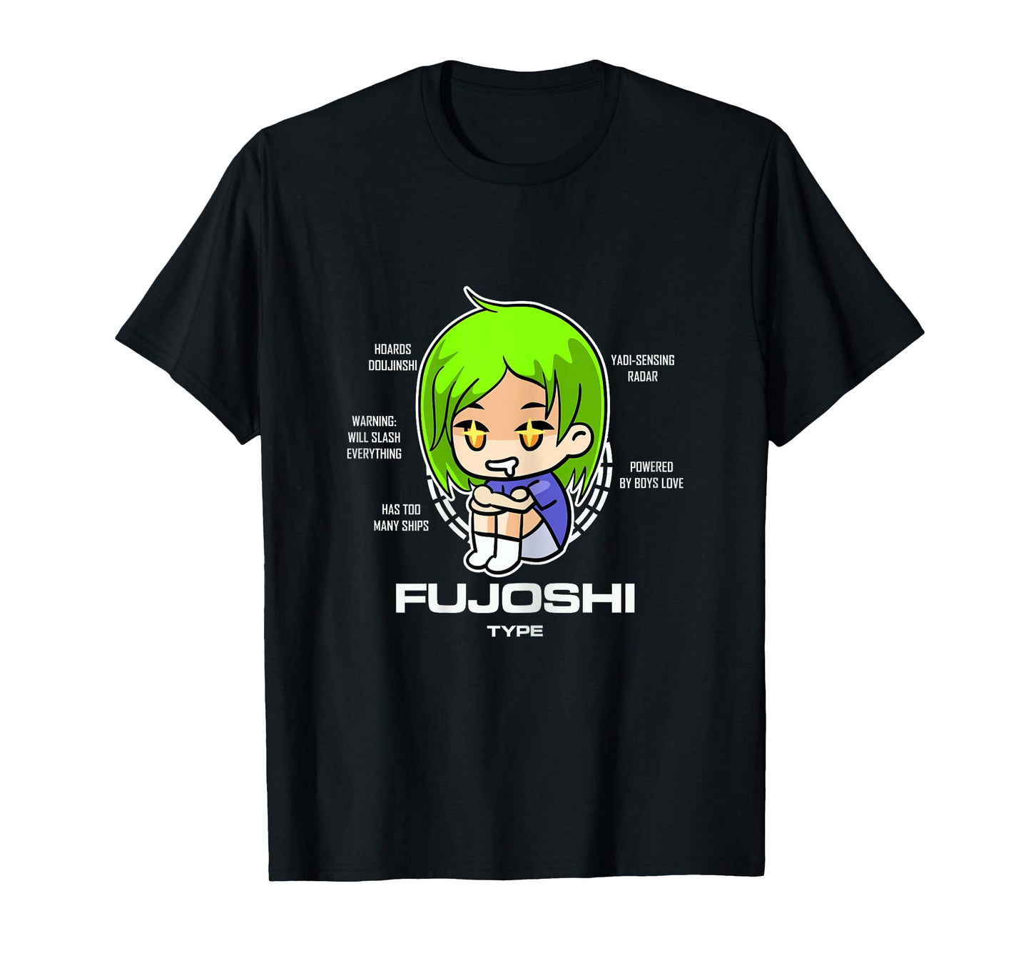 Fujoshi Type Otaku Anime Manga Women T-Shirt