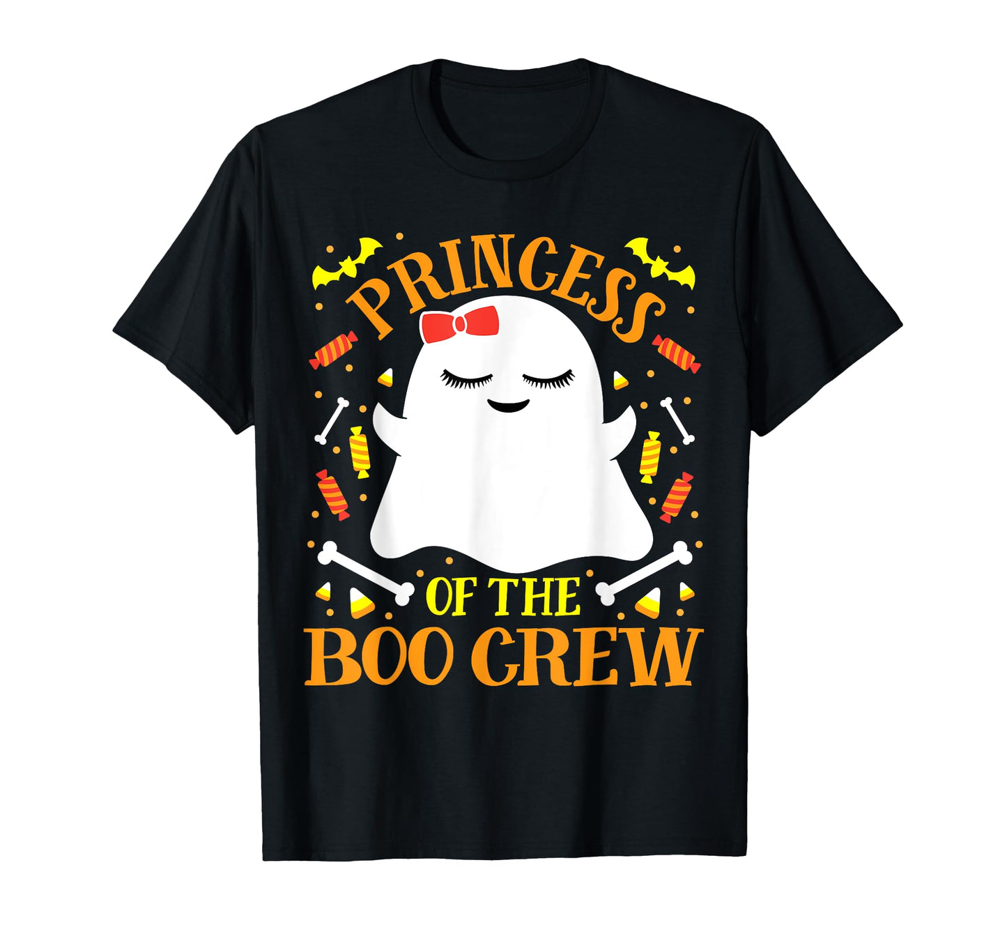 Princess Boo Crew Ghost Matching Family Cute Girls Halloween T-Shirt