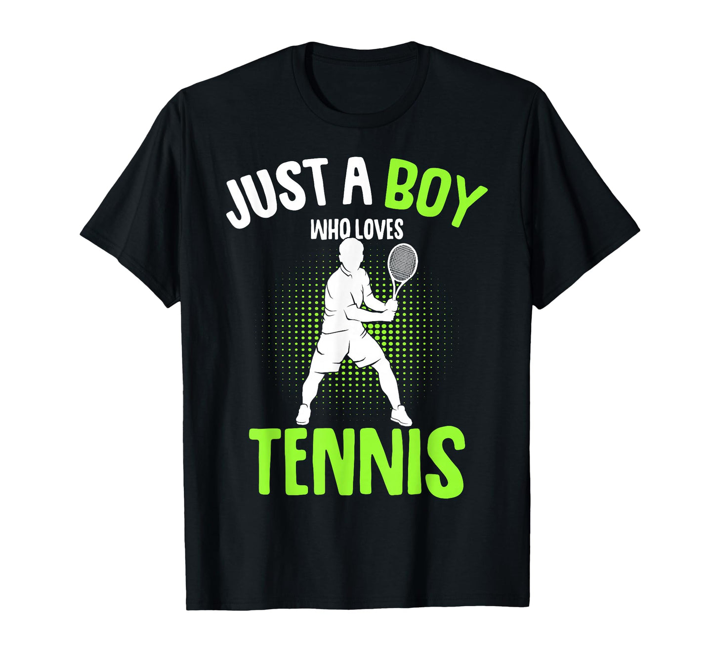 Just a Boy who Loves Tennis Player Boys Kids T-Shirt