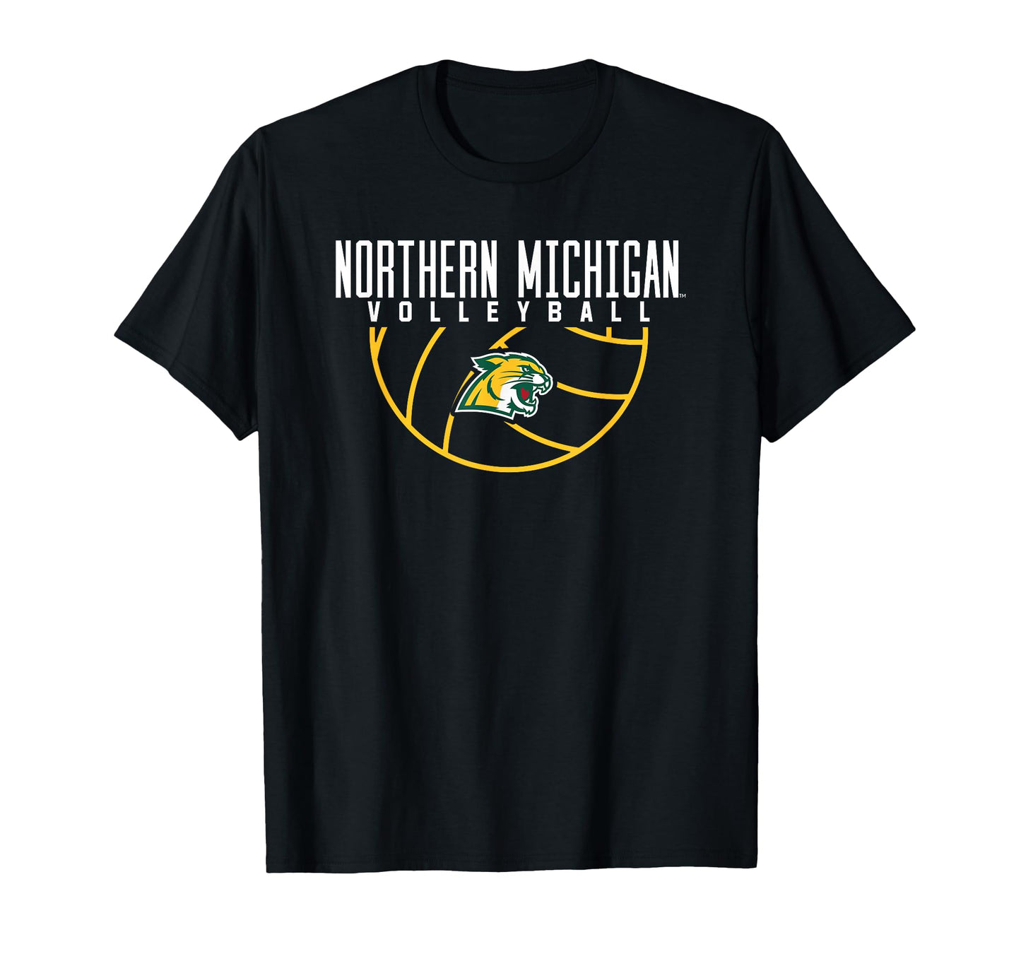 Northern Michigan University NMU Wildcats Volleyball Arch T-Shirt