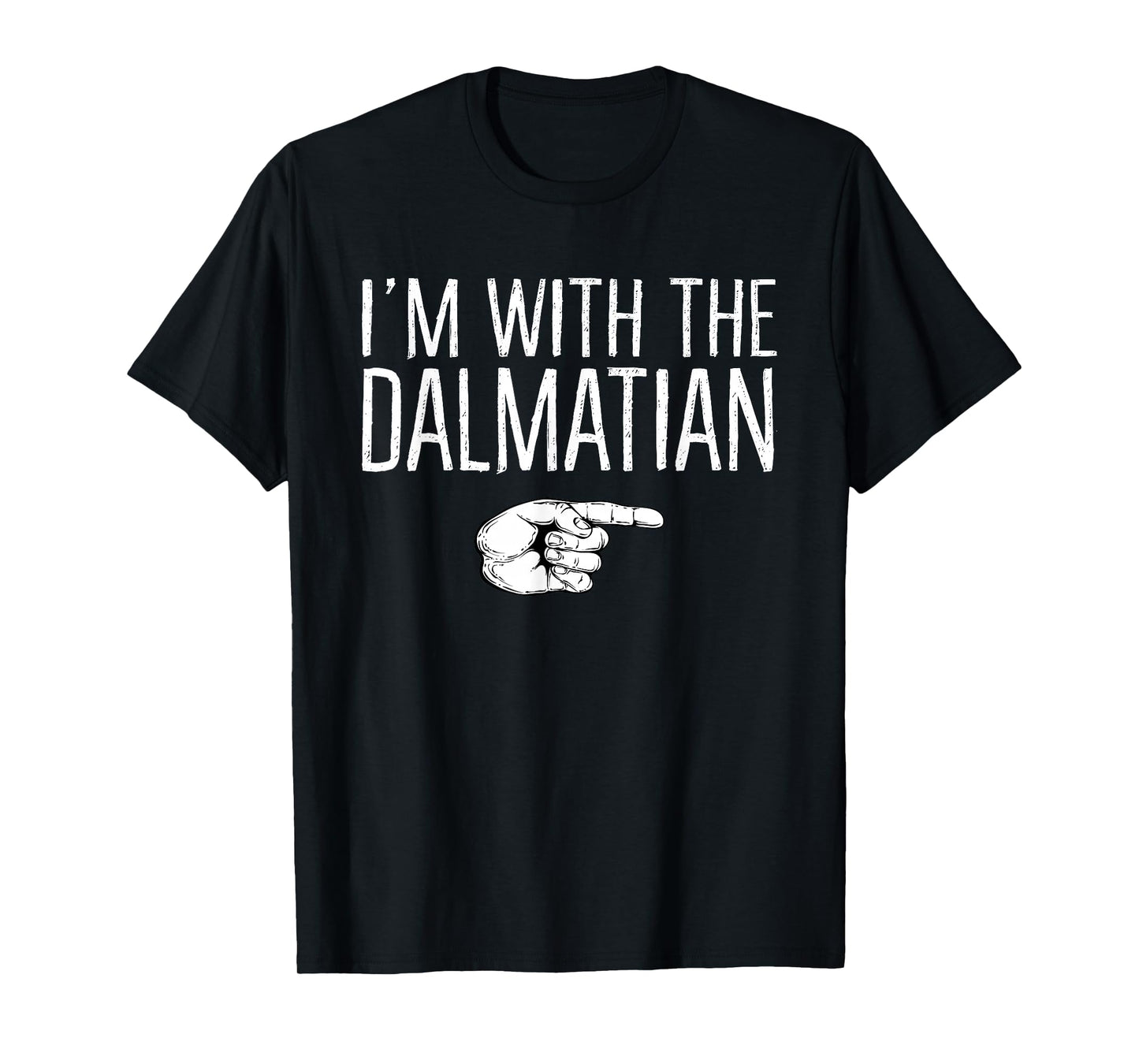 I'm With The Dalmatian Matching Costume Lazy Halloween Party T-Shirt