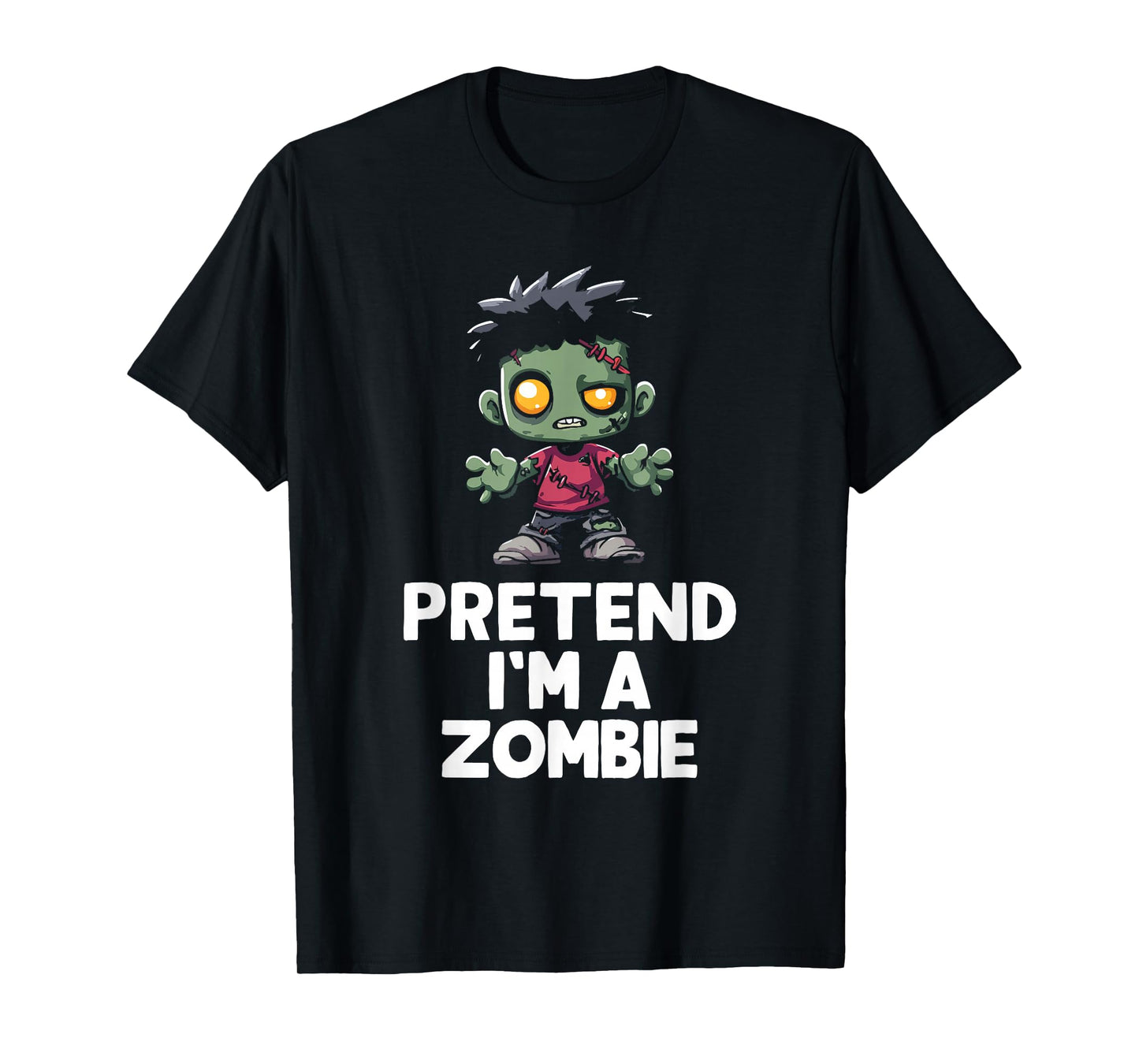 Easy Pretend I'm A Zombie Costume Halloween Funny T-Shirt