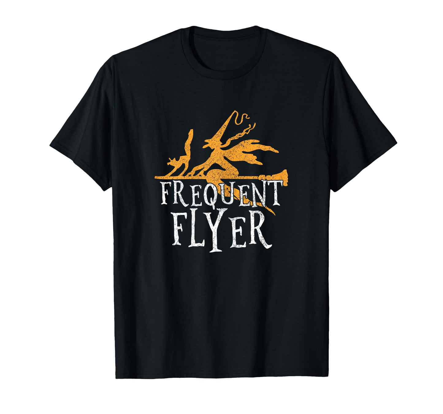 Frequent Flyer T-Shirt Funny Witch Halloween Party Outfit T-Shirt