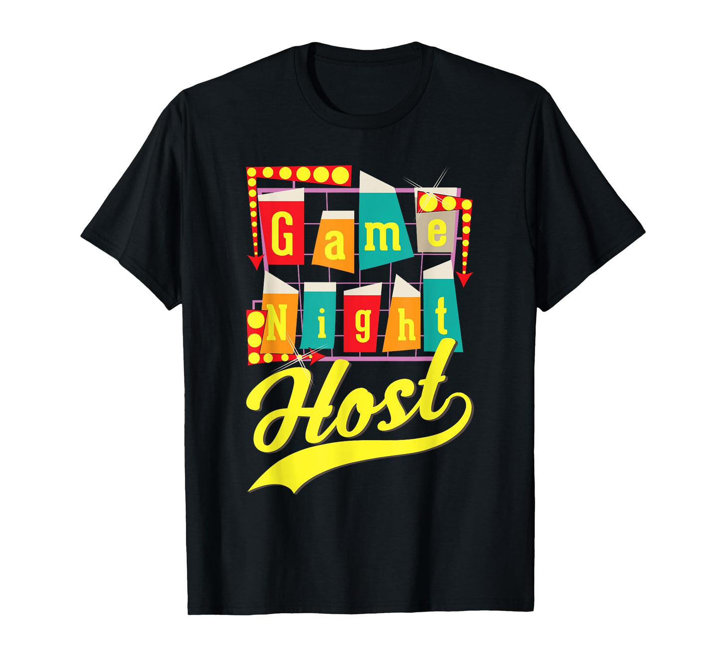 Game Night Host Family Board Game Trivia Night T-Shirt
