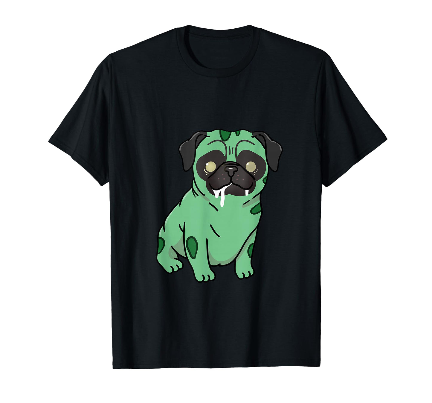 Zombie Pug Halloween T-Shirt