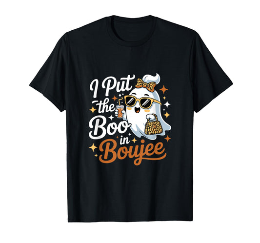 I Put The Boo in Boujee Halloween for Coquette Spooky Season T-Shirt