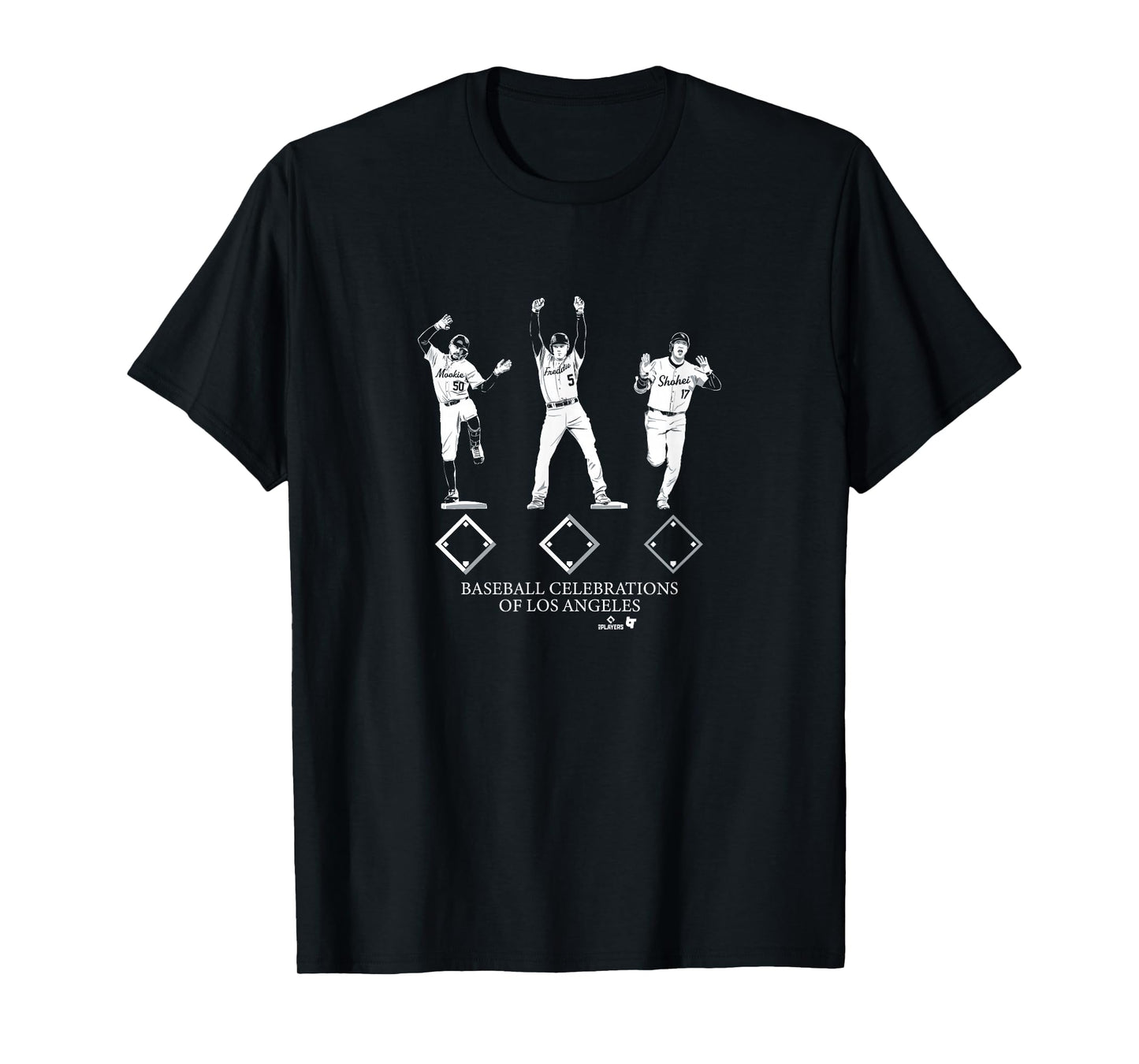 Ohtani, Betts, & Freeman - Dance Celebrations - LA Baseball T-Shirt