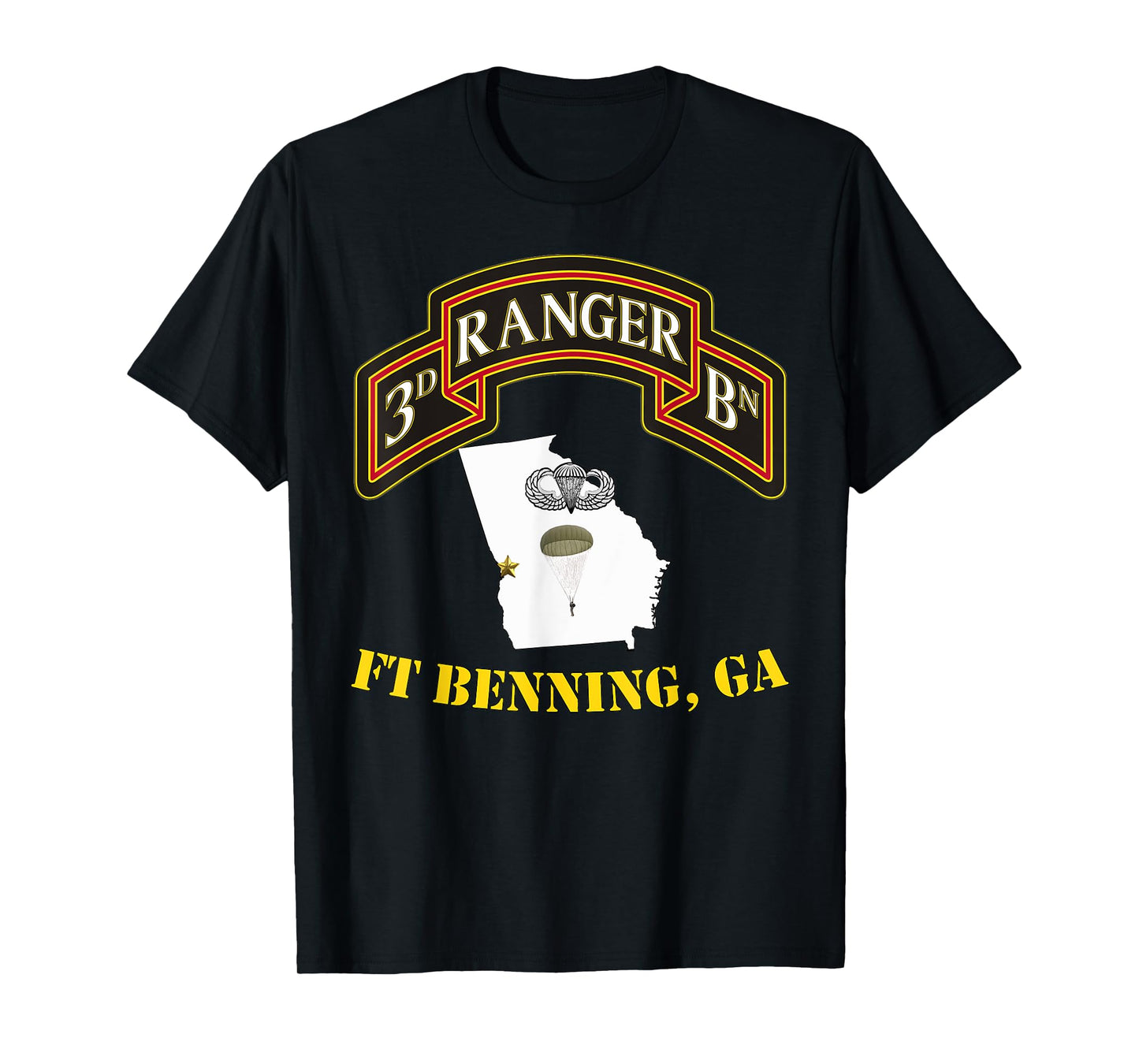 75th Rangers - Ft Benning 3rd Bn Ranger Unit Vets T-shirt T-Shirt