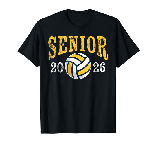 Senior 2026 Volleyball Mom Dad Grad Graduation Class Of 2026 T-Shirt