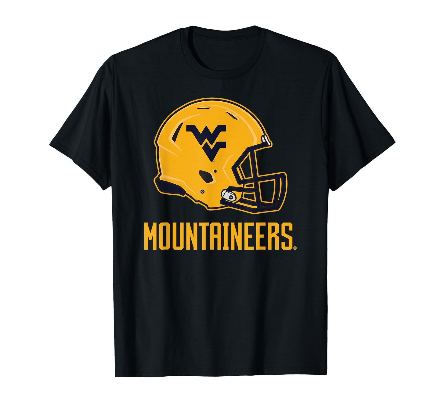 West Virginia Mountaineers WVU Football Helmet Logo T-Shirt