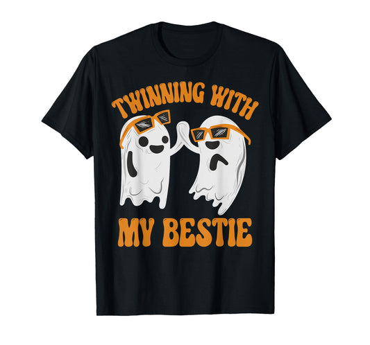 Twinning With My Bestie Matching Halloween Best Friend BFF T-Shirt