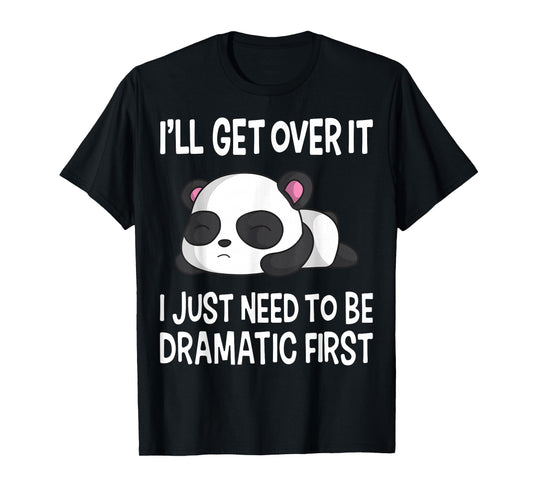 Funny Dramatic Panda Kawaii Bear Face Anime Lovers T-Shirt