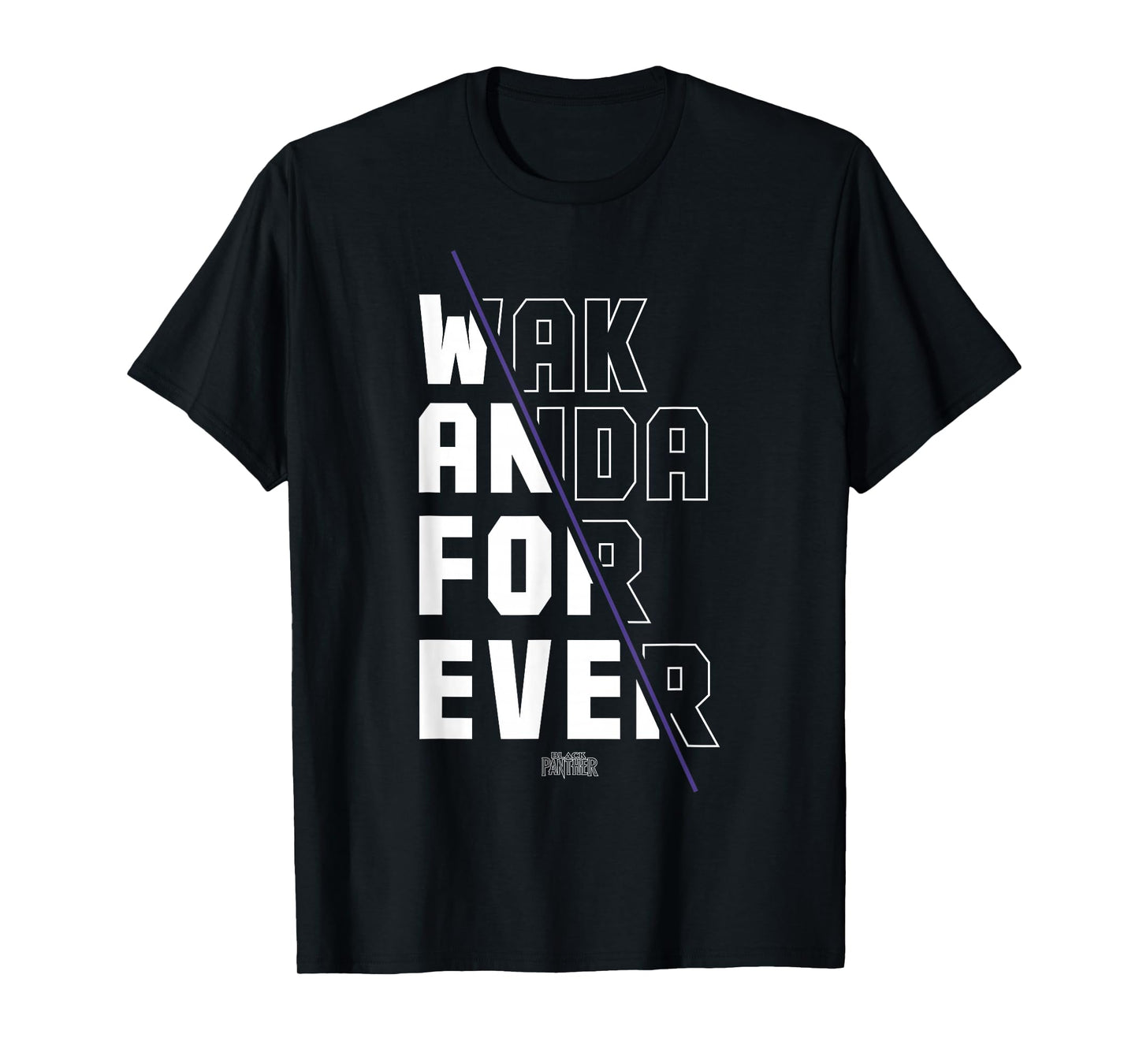 Marvel Black Panther Wakanda Forever Divided T-Shirt T-Shirt