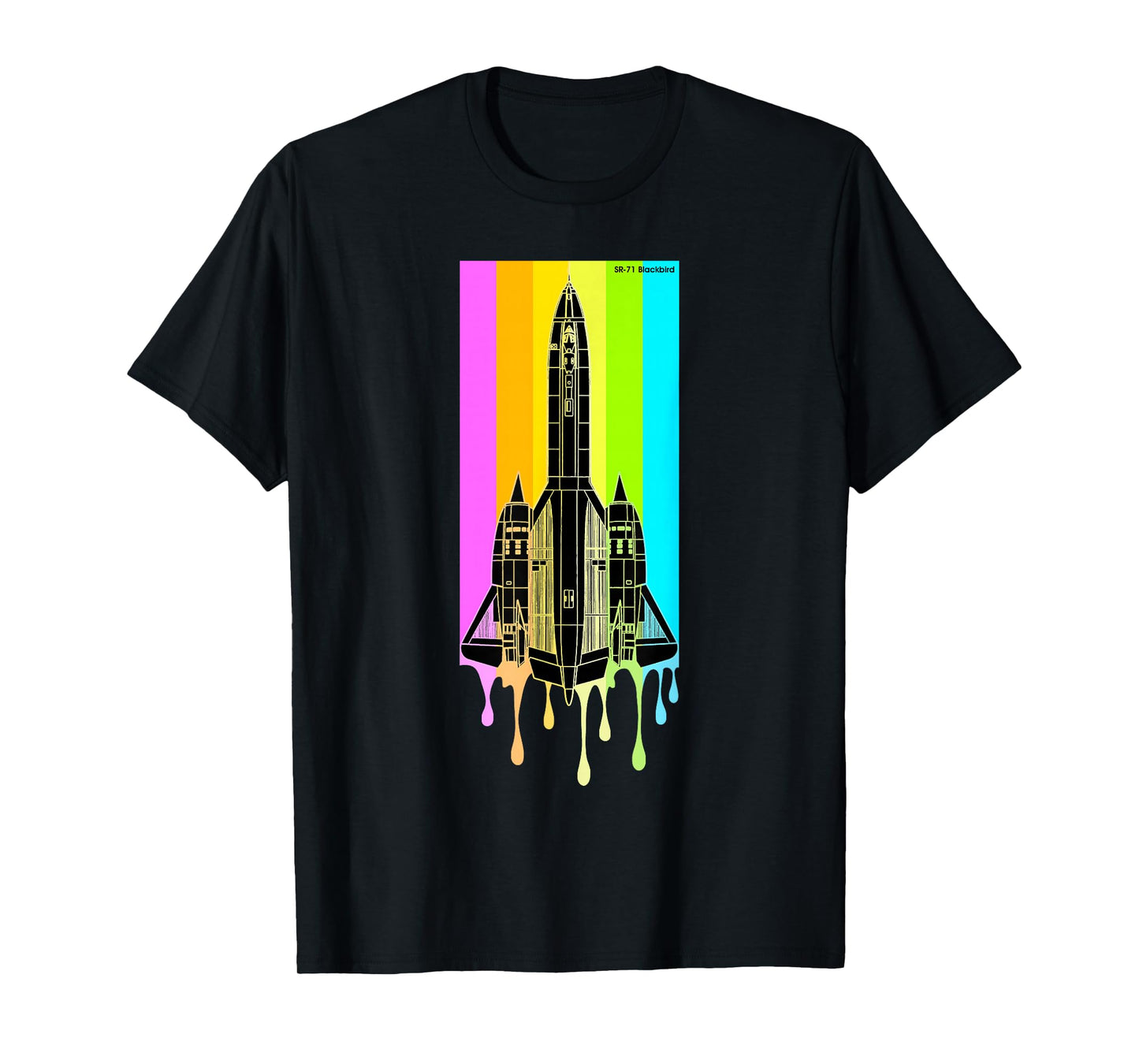 SR-71 Blackbird Vintage SR71 Aircraft Graphic Design T-Shirt