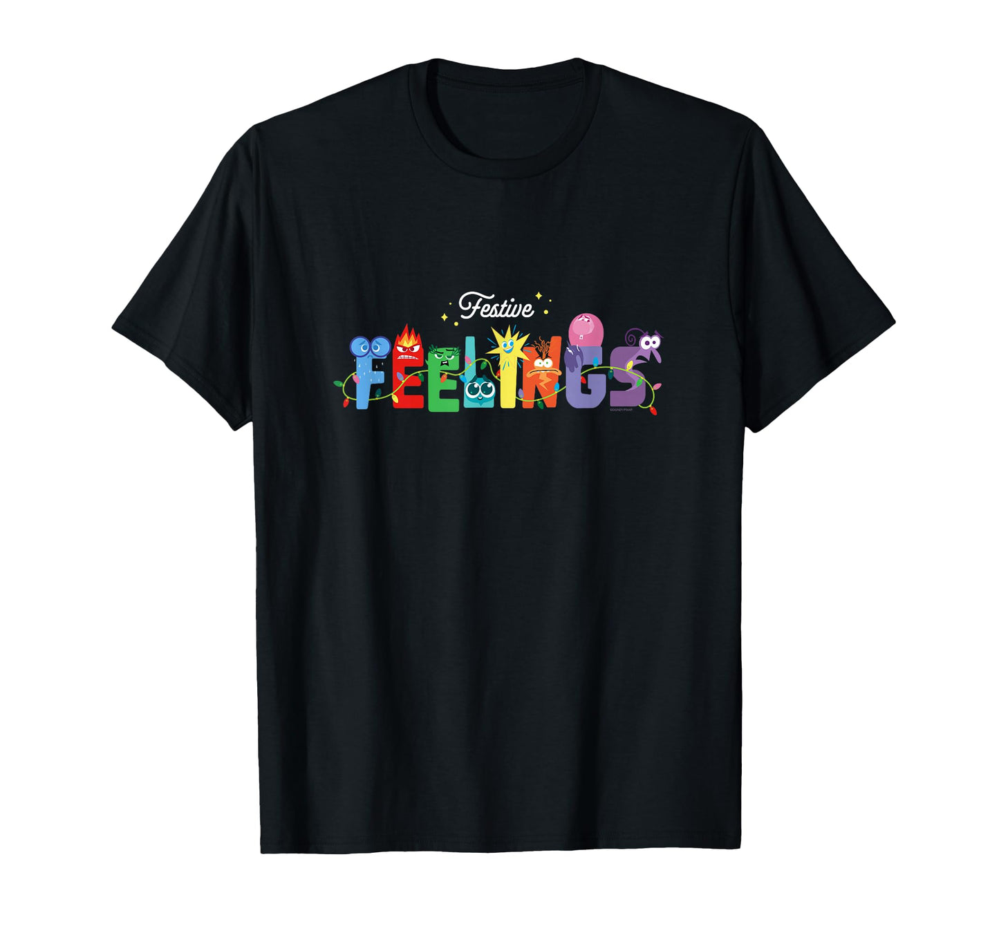 Disney and Pixar’s Inside Out 2 Festive Feelings Holiday T-Shirt