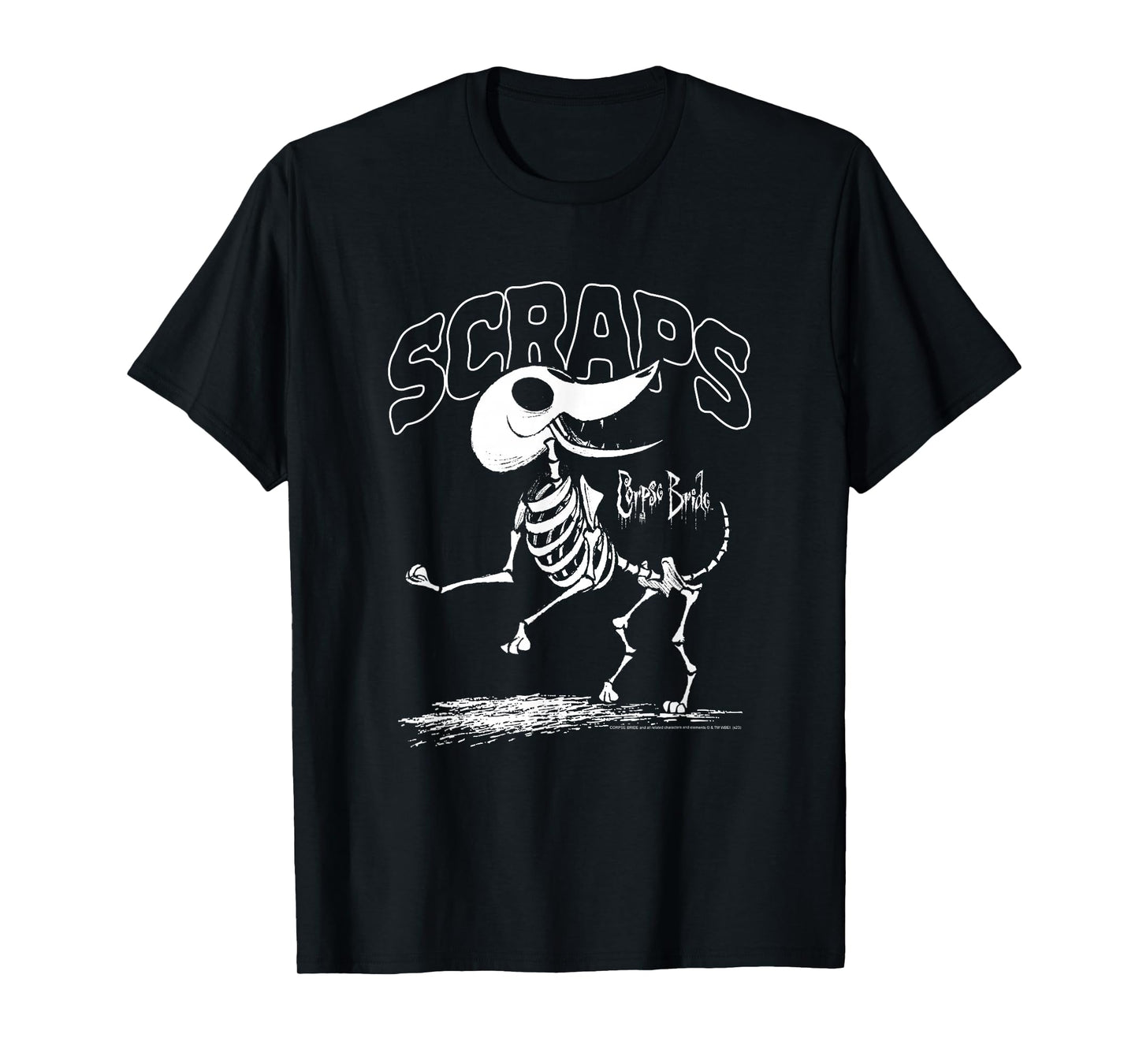 Corpse Bride Scraps Skeleton Dog Movie T-Shirt