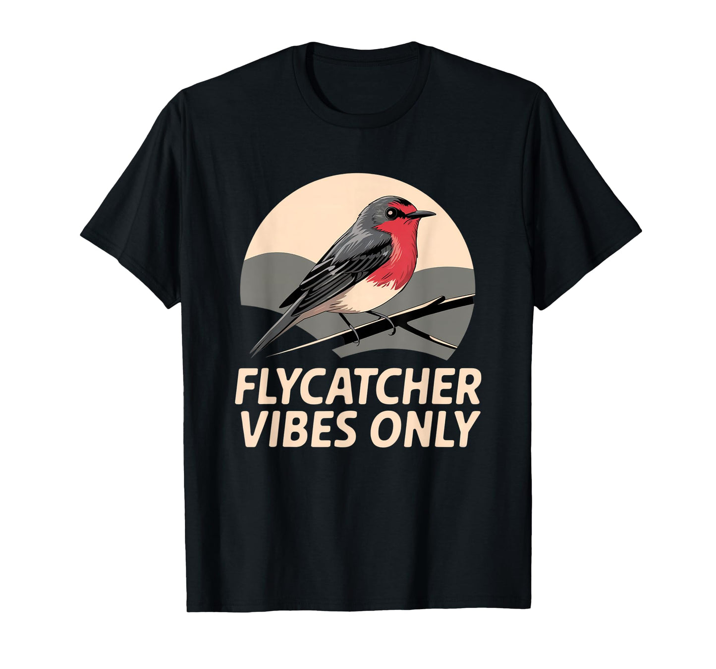 Vermilion Flycatcher – Stunning Passerine Bird Design T-Shirt
