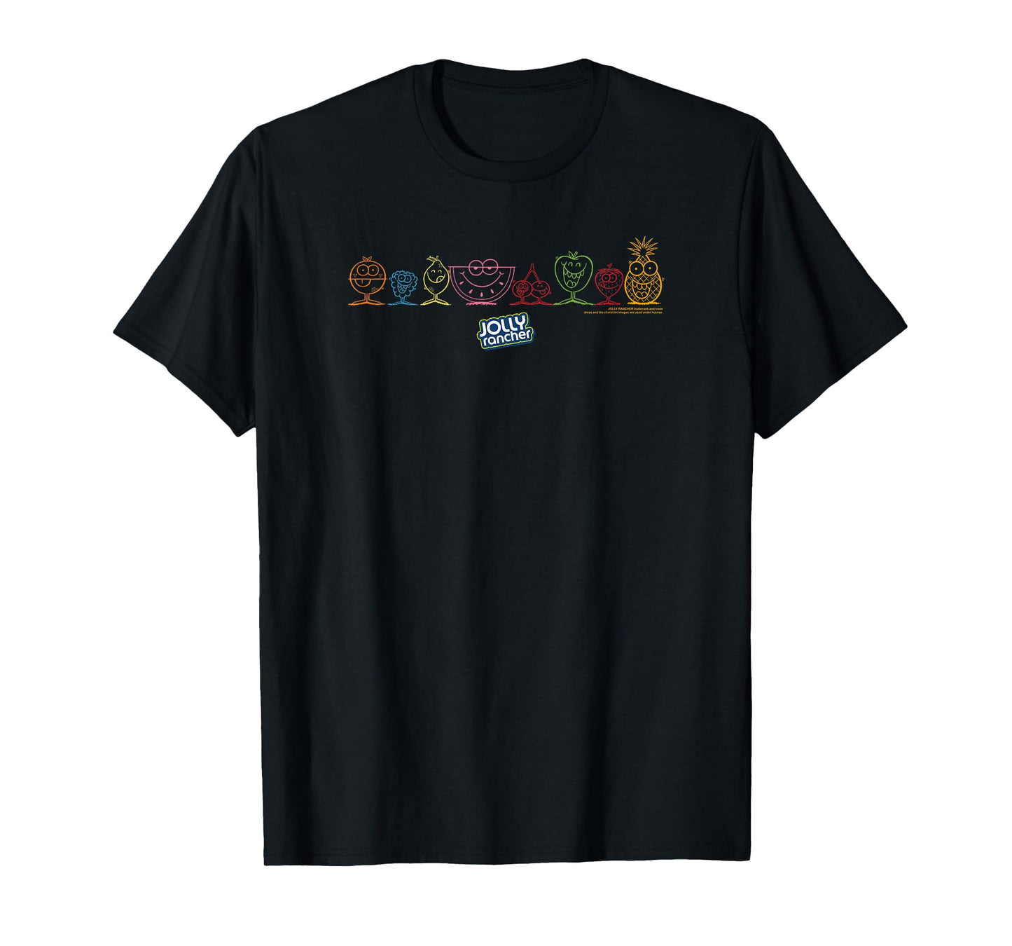 Jolly Rancher Happy Fruits Gang Iconic Logo T-Shirt