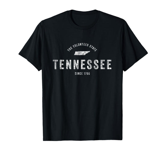 Tennessee T-Shirt Vintage Sports Design Retro TN Tee