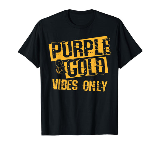 Purple & Gold Game Day Group Shirt for High School Football T-Shirt