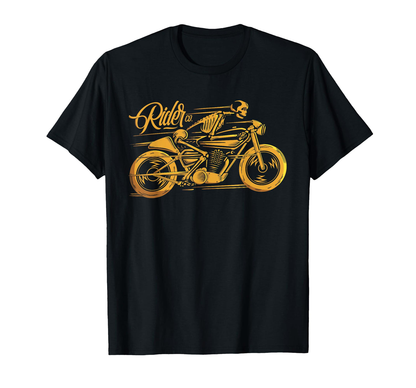 Cafe Racer Tshirt - Ghost Classic Rider - Vintage Motorcycle T-Shirt