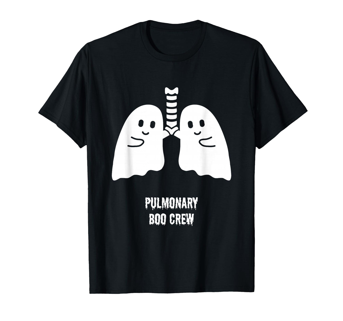 pulmonary boo crew cute doctor nurse Halloween ghost nursing T-Shirt