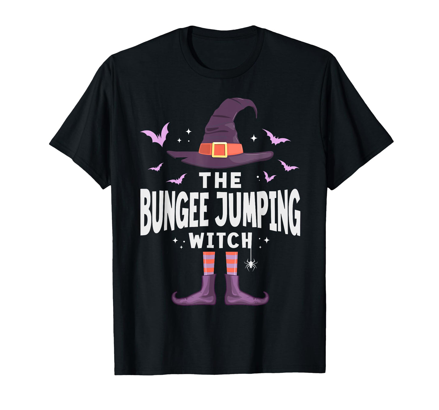 Bungee Jumping Halloween Witch Matching Costume T-Shirt