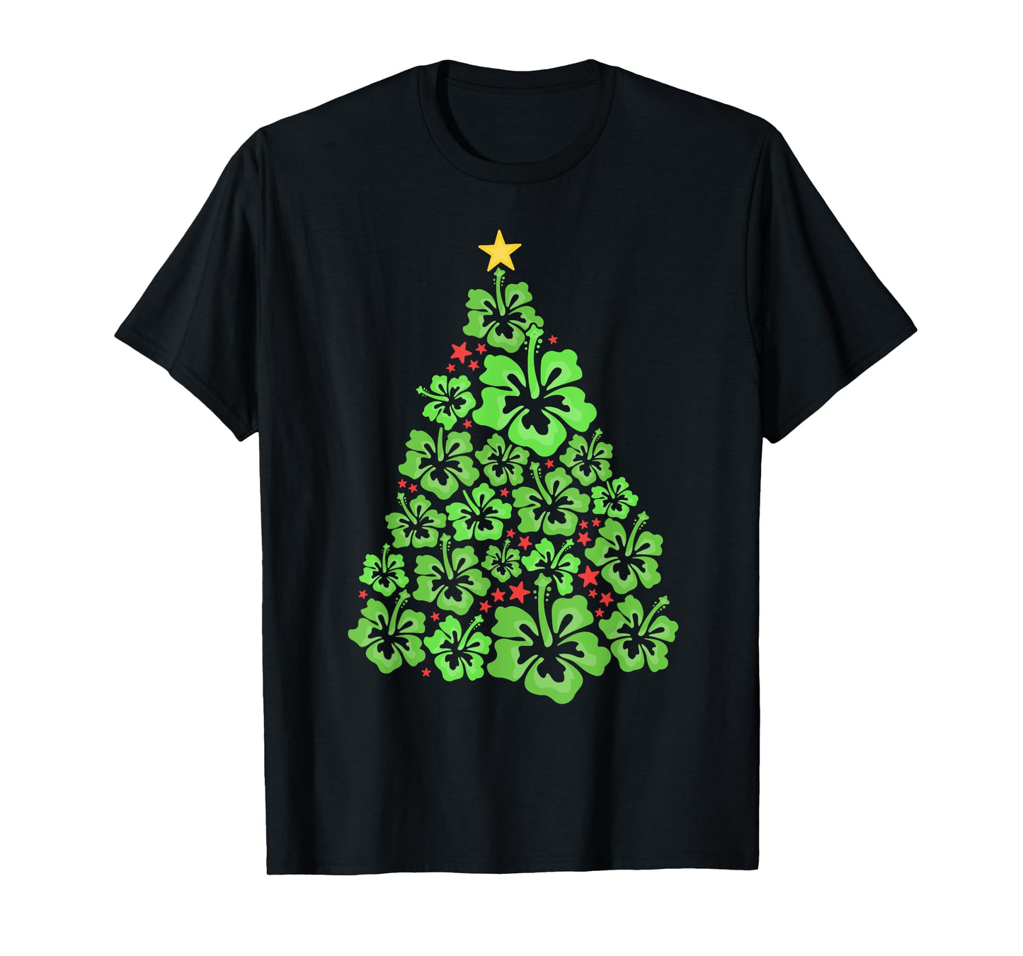 Hawaiian Christmas Tree Mele Kalikimaka Flower Hawaii T-Shirt