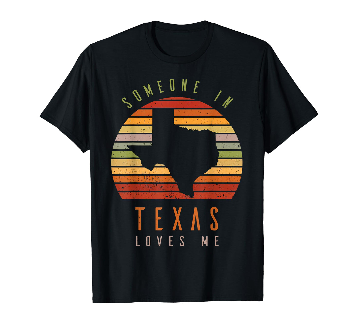 Someone in Texas Loves Me Vintage State Retro T-Shirt