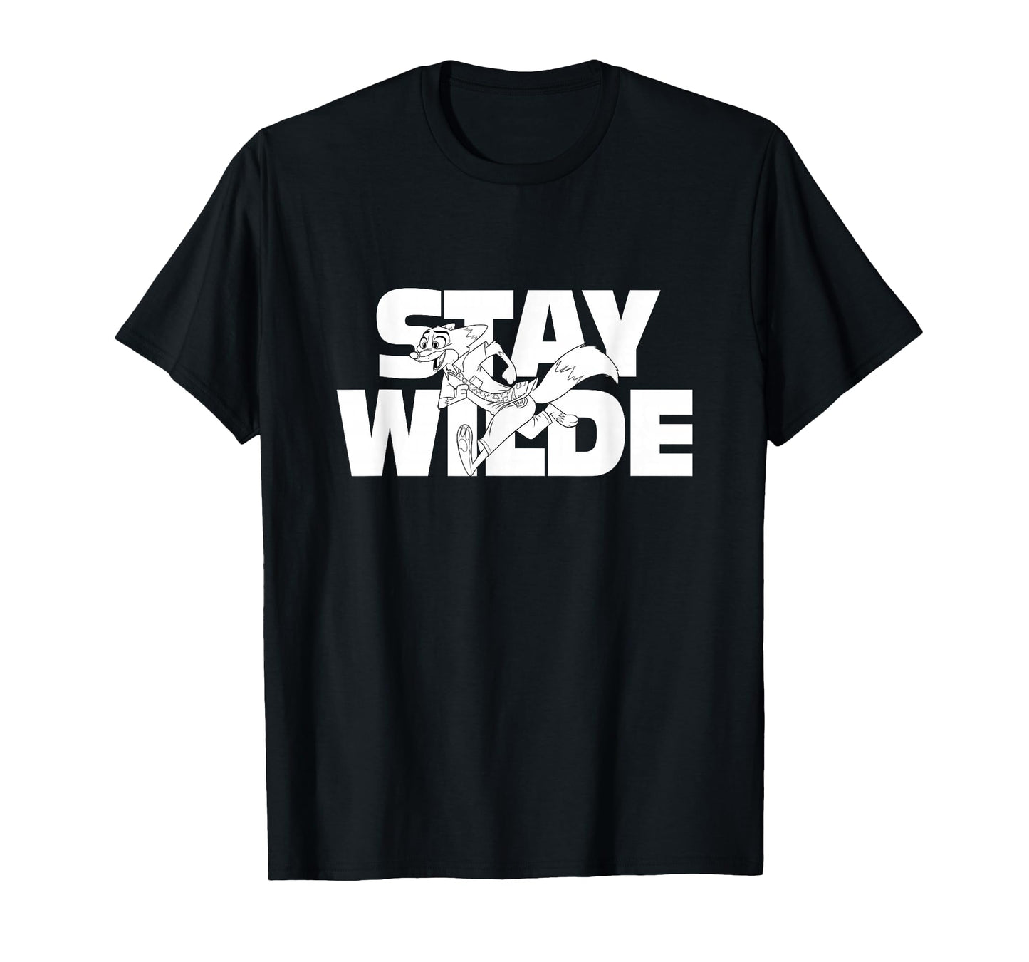 Disney Zootopia 2 Stay Wilde Nick Running Chest Logo T-Shirt