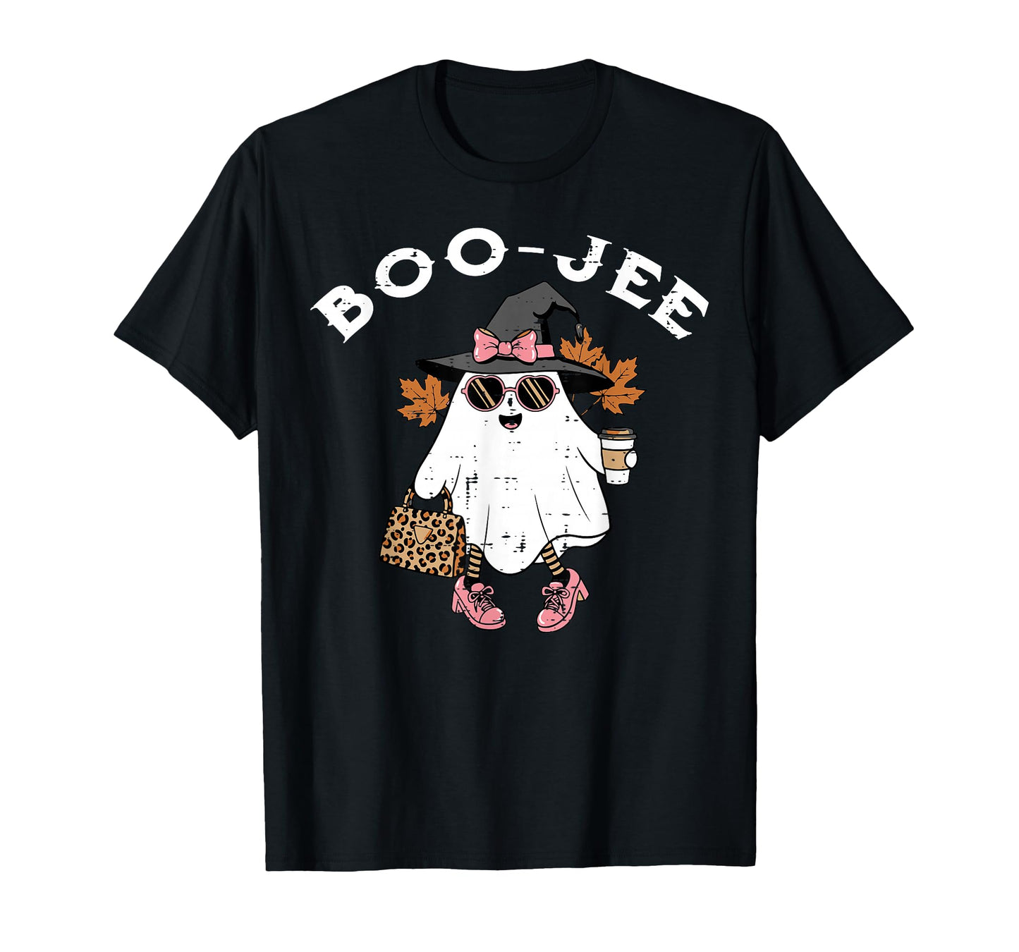 Halloween Ghost Bougie Boojee Fall Costume Women Girls Kids T-Shirt