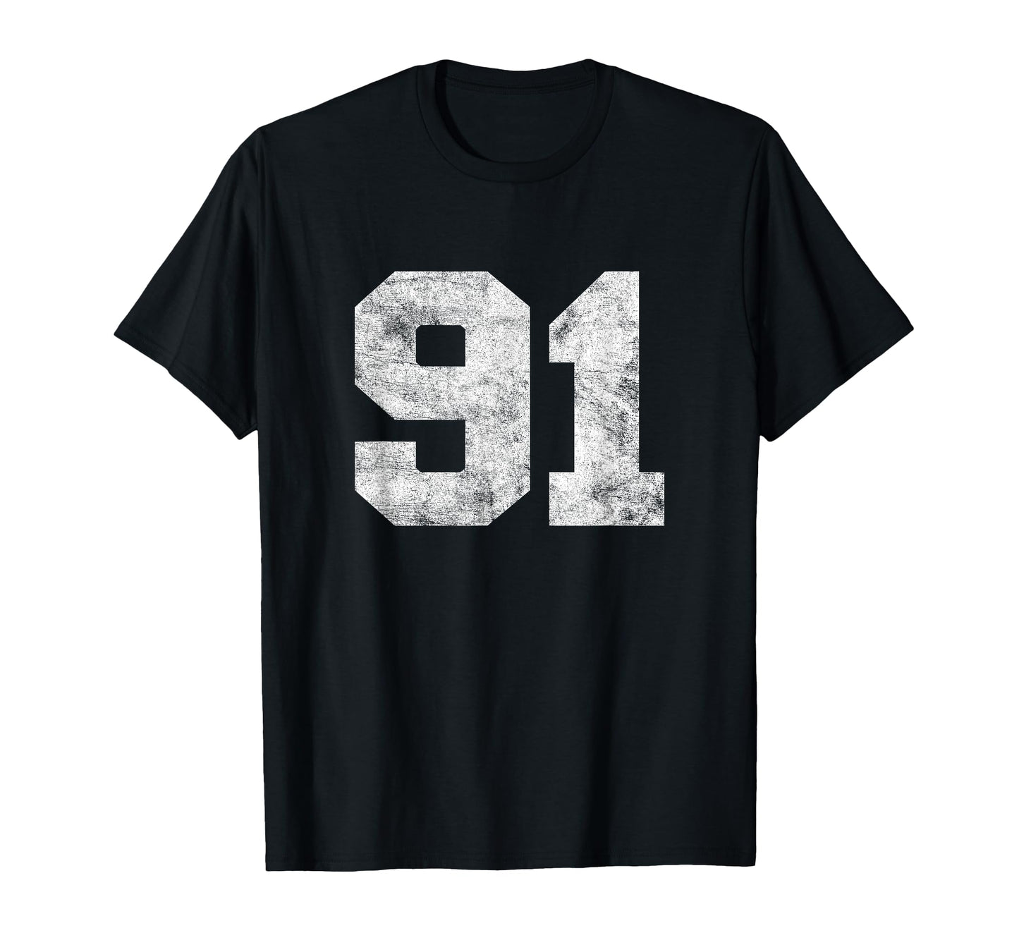 Vintage Lucky Number 91 Birthday Sports Player Team Athlete T-Shirt