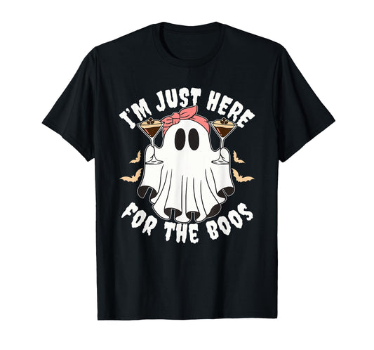 I'm Just Here for The Boos Women Halloween Espresso Martini T-Shirt