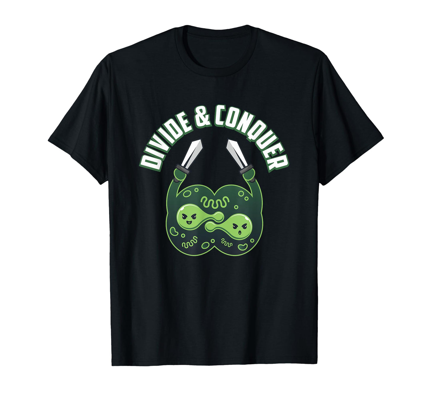 Divide And Conquer Gaming Cells Biology Science Biologist T-Shirt