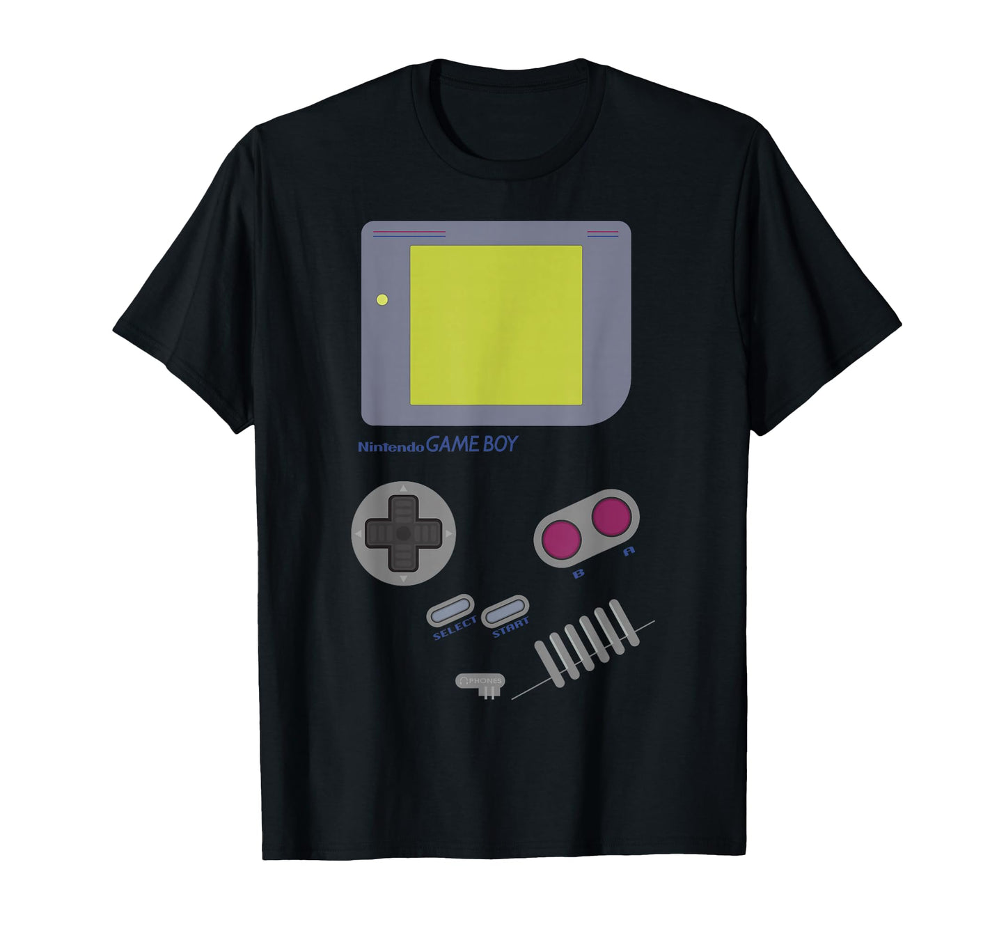 Nintendo Game Boy Screen Buttons Retro Graphic T-Shirt T-Shirt