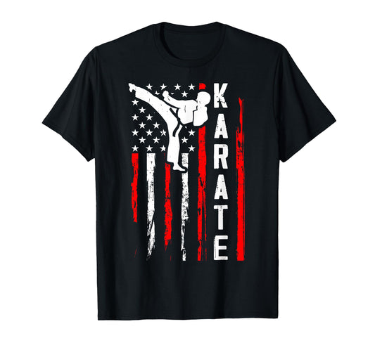 Karate USA American Flag T-Shirt