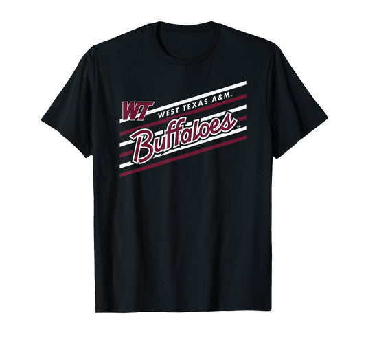 West Texas A&M Buffaloes Retro Performer Black T-Shirt