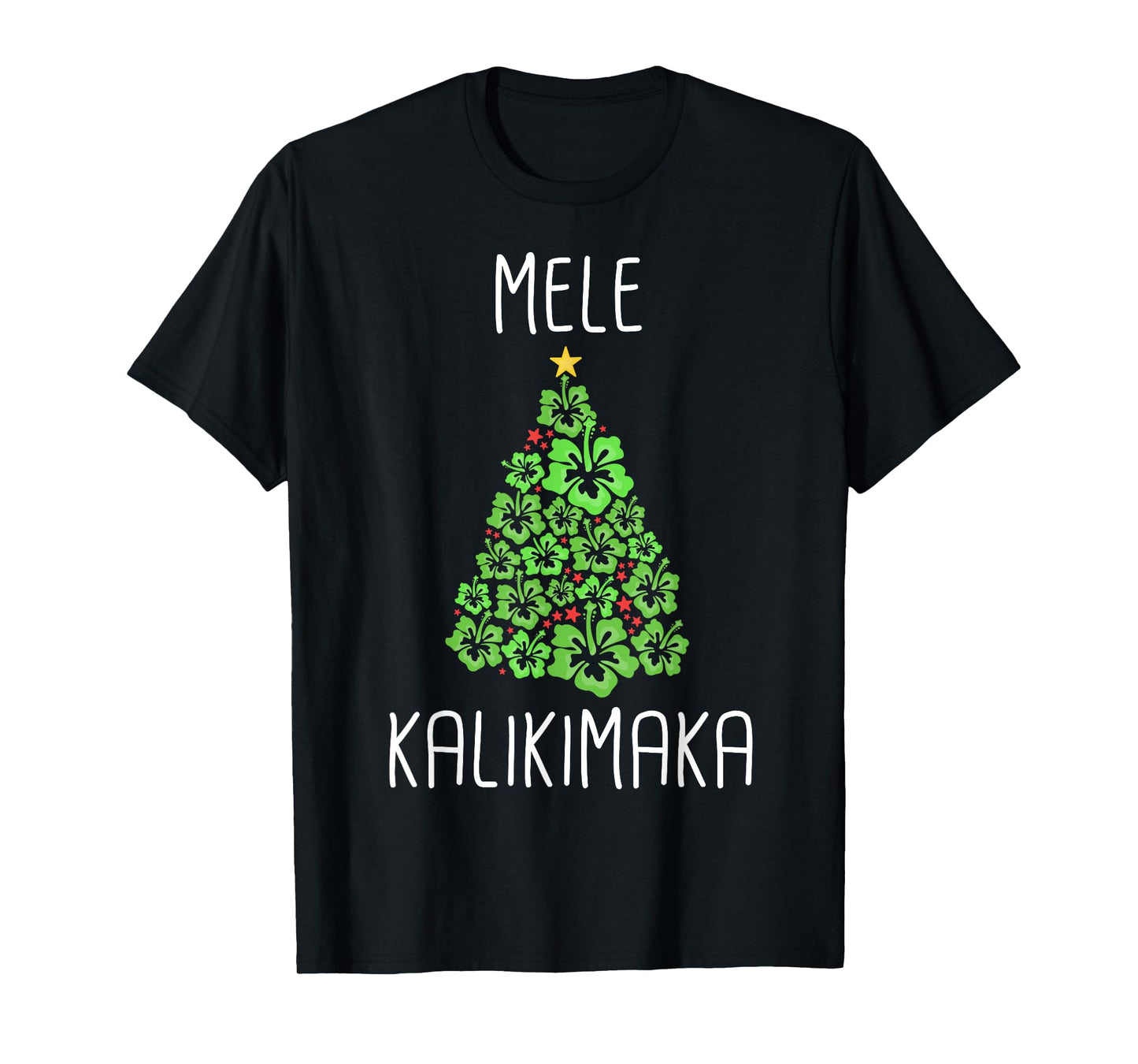 Hawaiian Christmas Tree Mele Kalikimaka Hawaii Tropical T-Shirt
