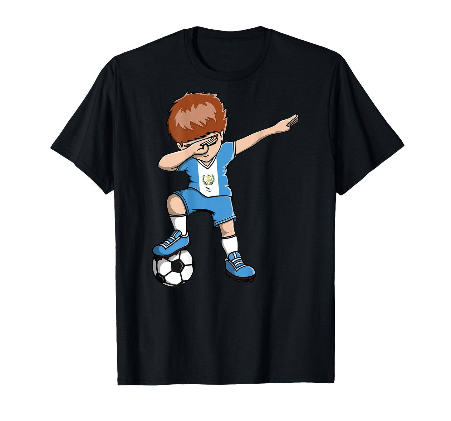 Dabbing Soccer Boy Guatemala Jersey Guatemalan Football Fans T-Shirt